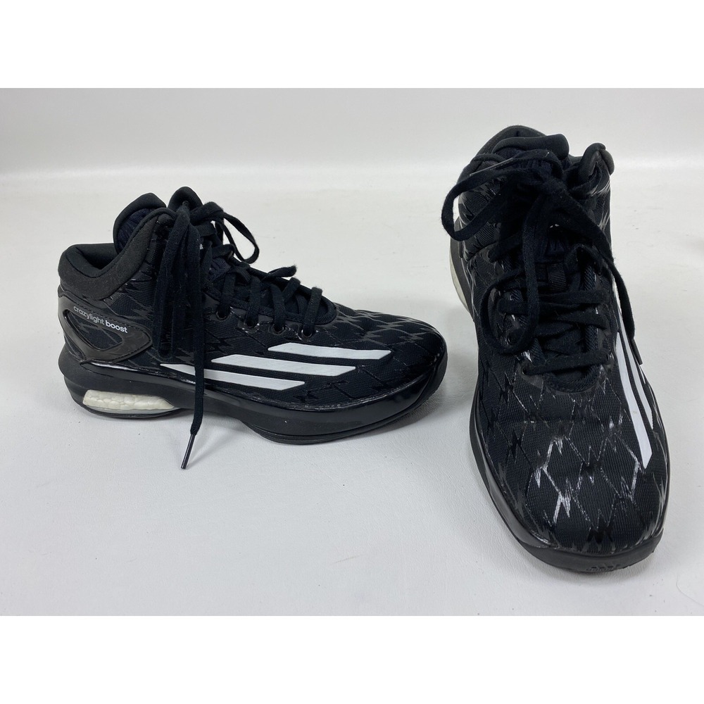 Adidas Crazylight Boost Basketball Shoes Black C75939‎ Mens Boys US 5.5